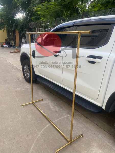 Kệ Inox Đơn Màu Vàng Gold Thiết bị thời trang Quang Anh