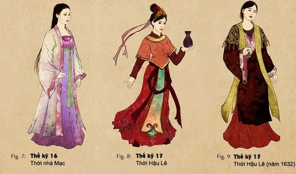 Trang phục phụ nữ Việt Nam thời nhà Mạc đến thời Tây Sơn