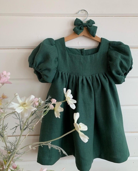 Váy xanh rêu mùa hè