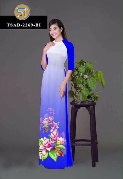 Áo dài nữ vải ombre