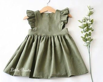 Váy linen vintage cho tiểu thư bé nhỏ