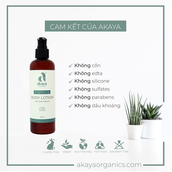 KEM DƯỠNG THỂ SÁNG DA - AKAYA BRIGHTENING BODY LOTION