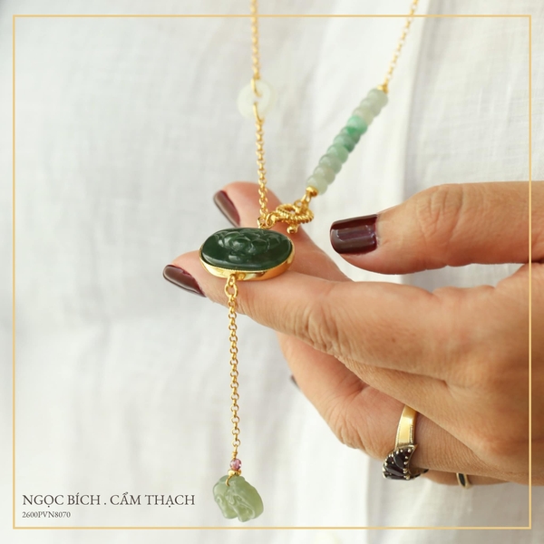 DÂY CHUYỀN BẠC NGỌC BÍCH MIX
