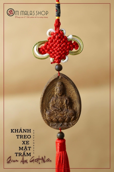 KHÁNH TREO XE MẶT TRẦM QUAN ÂM BỒ TÁT
