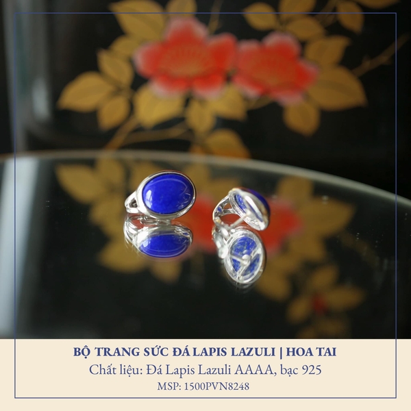 BỘ TRANG SỨC BẠC ĐÁ LAPIS