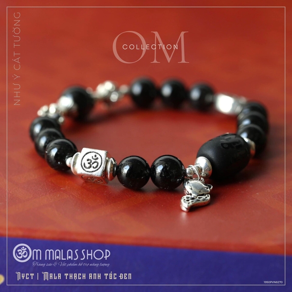 NYCT | MALA THẠCH ANH TÓC ĐEN