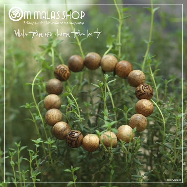 MALA TRẦM MIX CHARM TRẦM LỤC TỰ OM MANI PADME HUM