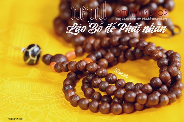 LONG MALA BỒ ĐỀ PHẬT NHÃN NEPAL 10mm, MIX