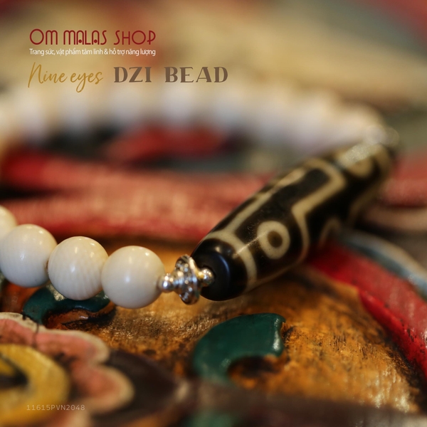 HAND MALA DZI 9 MẮT MIX NGÀ 8mm