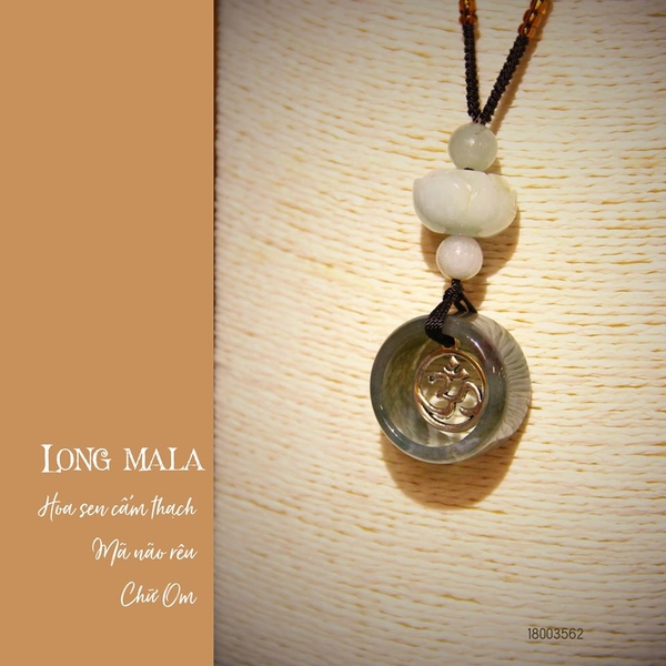 LONGMALA CẨM THẠCH MIX MOSS AGATE, OM