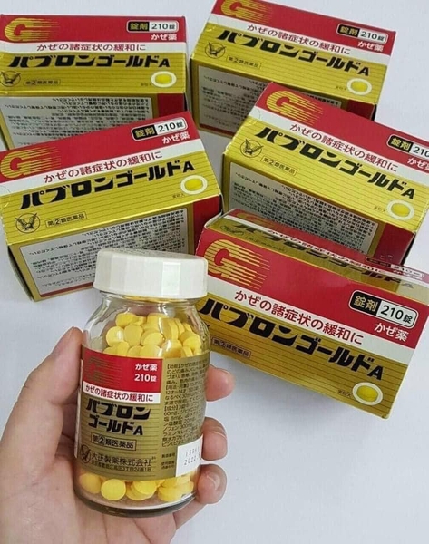 THUỐC TRỊ CẢM CÚM TAISHO PABURON GOLD A NHẬT BẢN 210 VIÊN