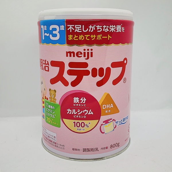 Sữa bột Meiji 1-3 dạng lon 800gr cho bé 1-3  tuổi