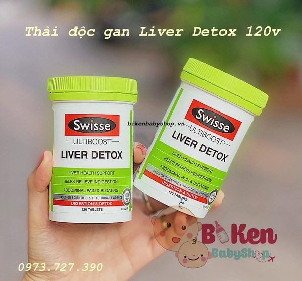 Viên uống bổ gan, thải độc gan Liver Detox Swisse 120v