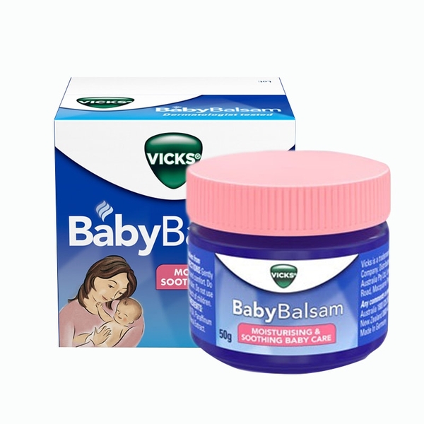 Dầu bôi ấm ngực Vick Baby Balsam dành cho trẻ trên 3 tháng