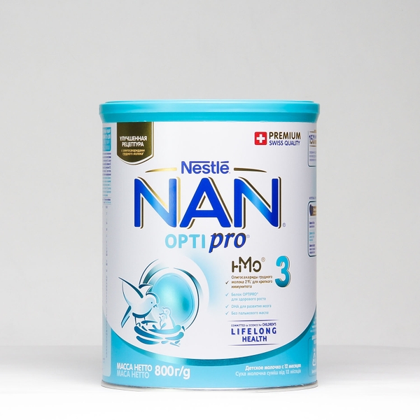 Sữa Nan Nga số 3 (12 tháng trở lên) dạng lon 800gr