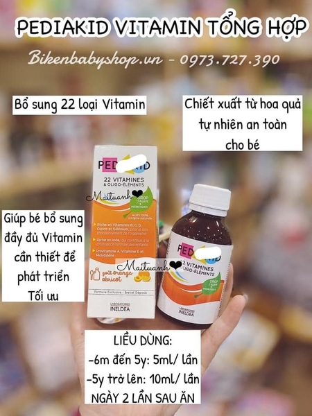 Pediakid 22 vitamin 125ml