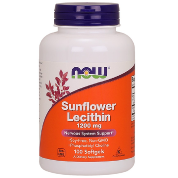 Viên uống chống tắc tia sữa Now Foods Sunflower Lecithin 100 viên