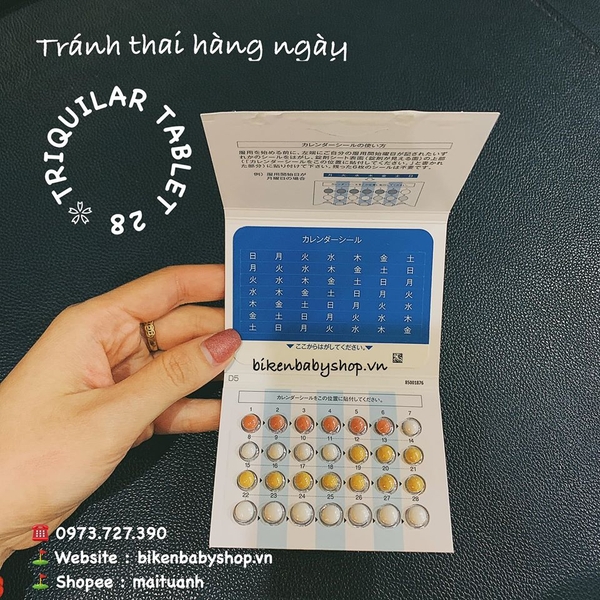 THUỐC TRÁNH THAI HÀNG NGÀY TRIQUILAR TABLETS 28