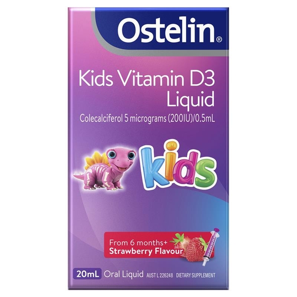 Vitamin D3 Ostelin Úc 200IU cho trẻ từ 6 tháng