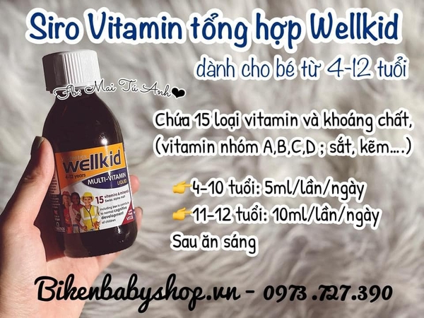 Vitamin tổng hợp Wellkid cho bé từ 4-12 tuổi