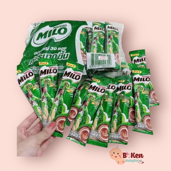 Sữa bột Milo hòa tan dạng gói (bịch 30 gói)