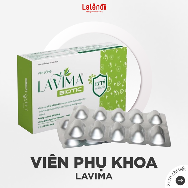 Men uống vi sinh cho phái nữ Lavima Biotic