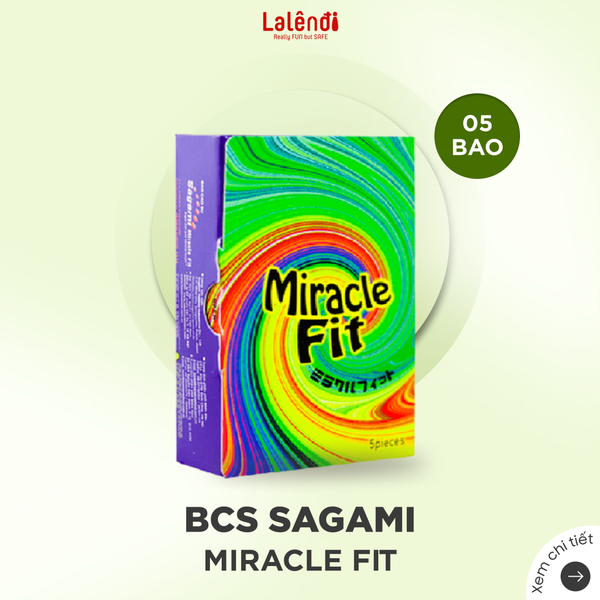 Sagami Miracle Fit hộp 5 chiếc