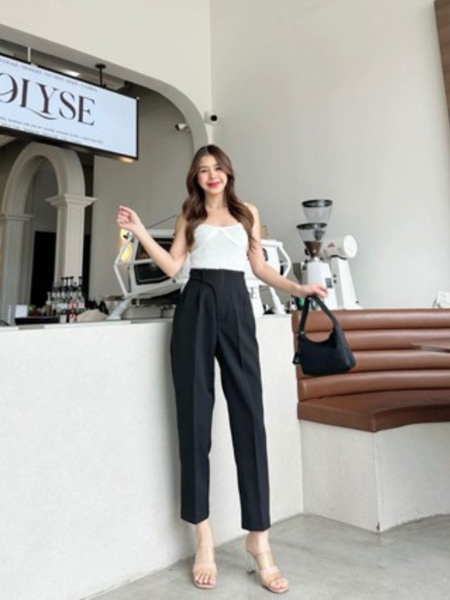 Quần baggy cạp lệch QT37
