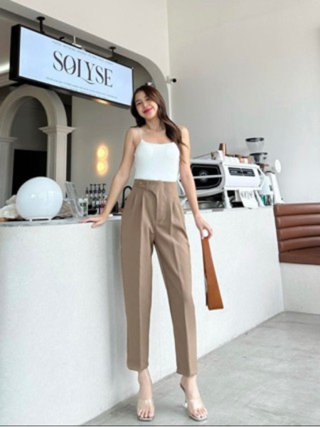 Quần baggy cạp lệch QT37