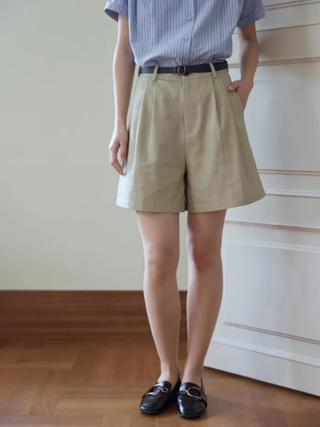 QS14 - QUẦN SHORT ỐNG RỘNG CẠP CAO MÀU KAKI ĐA NĂNG MAKILANA DÀNH CHO NỮ, QUẦN ĐÙI KIỂU DÁNG MỚI MÙA HÈ 2026