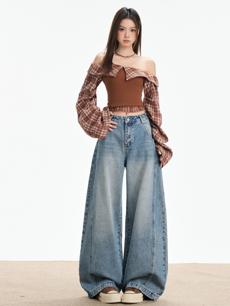 QB07 - Quần jean người lớn, chất liệu chính: vải dệt thoi từ sợi denim (cotton), dùng cho nữ, mã 9508
