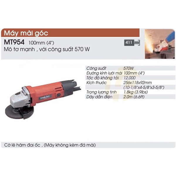 Máy mài góc(100mm) MT954