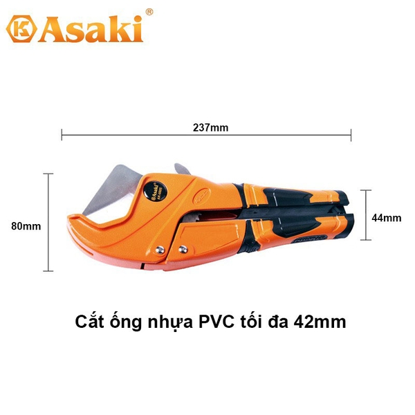 Asaki Kéo cắt ống nhựa PVC cao cấp AK-0085