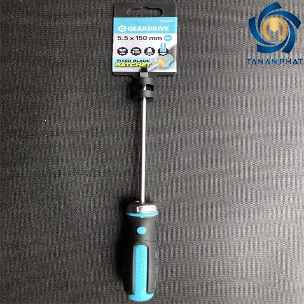 Geardrive Tua vít Ratchet đầu dẹp size 5.5x150mm GDS66222