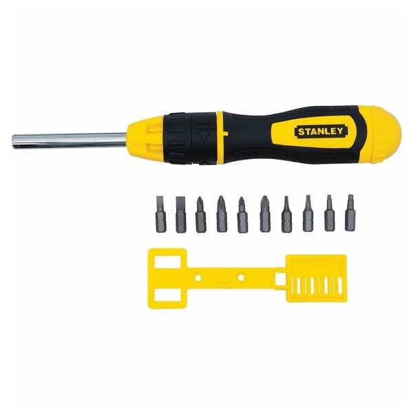 Bộ Tua vít đa năng đảo chiều, 10 mũi Stanley STHT68010-8