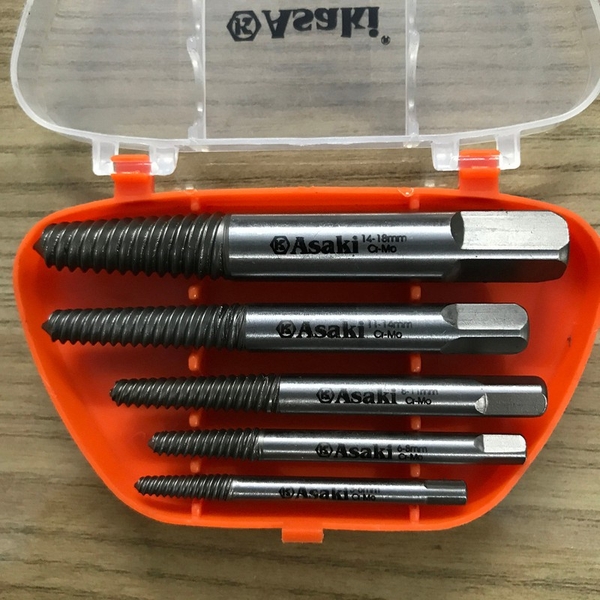 Asaki Bộ mũi ren lấy buloong ốc vít gãy AK-3687