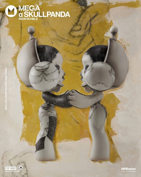 MEGA α SKULLPANDA 400% Egon Schiele