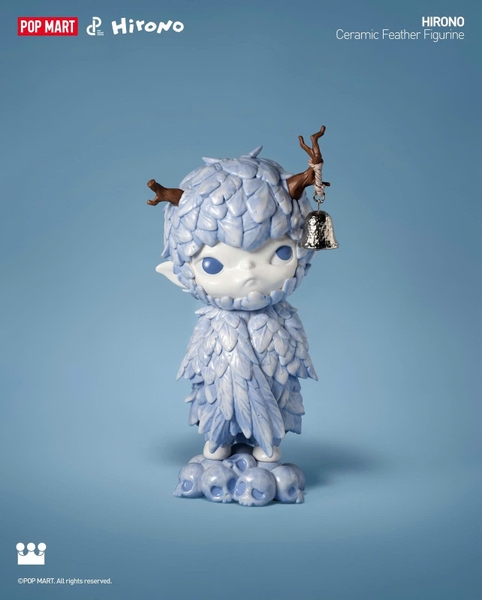 Hirono Ceramic Feather Figurine