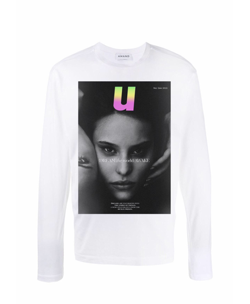 Faces Graphic Printed Long Sleeve T-Shirt