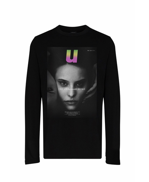 Faces Graphic Printed Long Sleeve T-Shirt