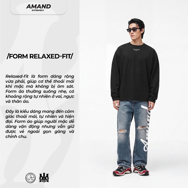 Áo Thun Nam Dài Tay AMAND Ether Long Sleeve T-shirt 2026 - ATD904