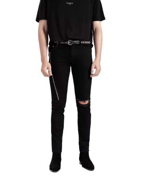 Long Zipper Jeans