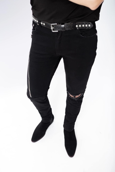 Long Zipper Jeans