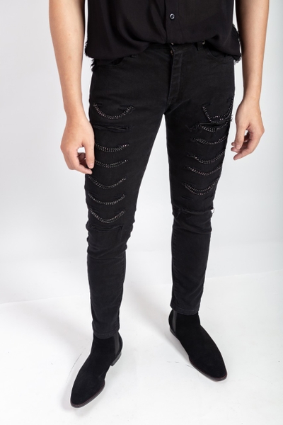 Chain2chain Black Jeans