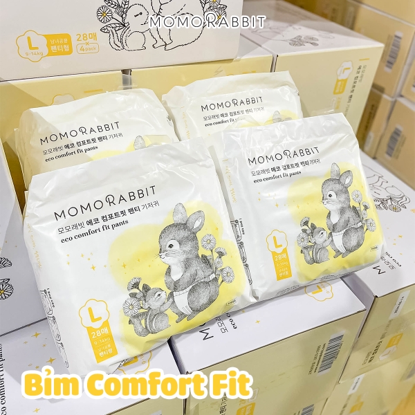 Em bé mông, bụng, đùi to nên dùng bỉm gì của Momo Rabbit?