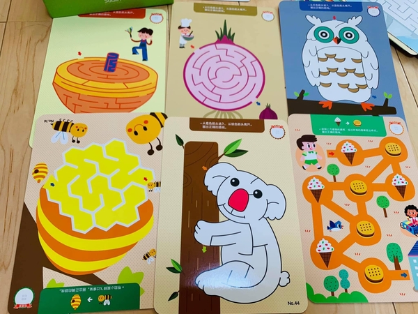 Bộ thẻ mê cung viết xóa - Lever 3