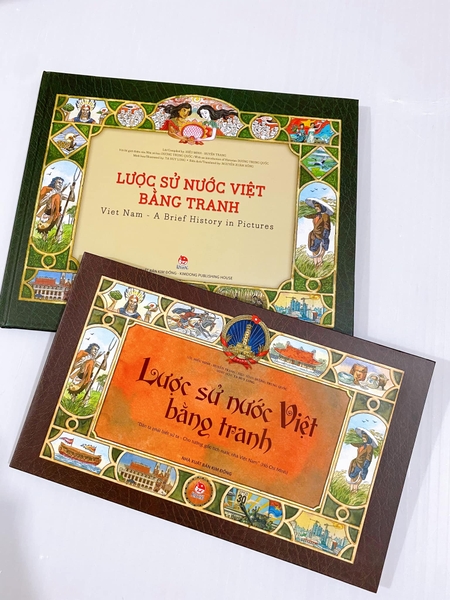 Lược Sử Nước Việt Bằng Tranh - Bản Song Ngữ Anh - Việt ( Bìa Cứng)