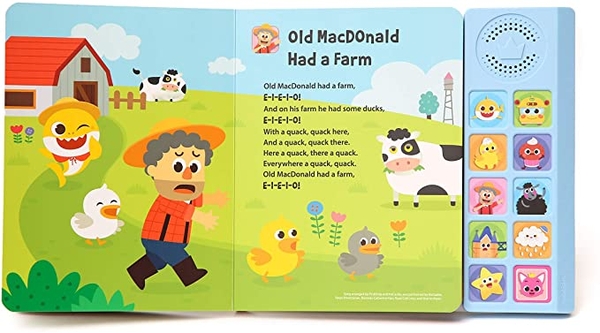 Sách Âm Thanh-Pinkfong Baby Shark Nursery Rhymes Sound Book