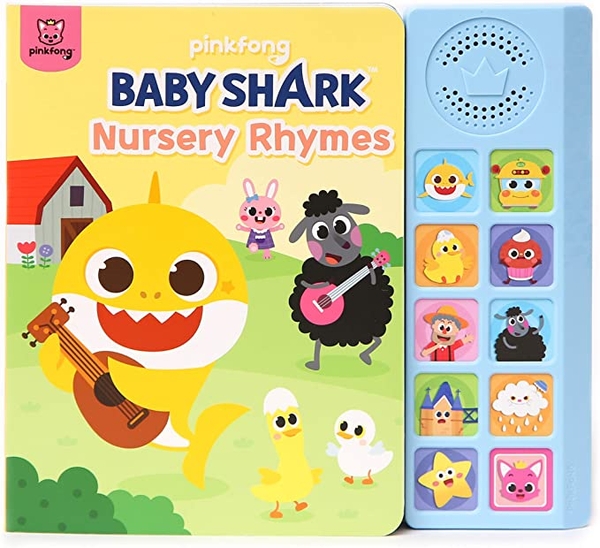 Sách Âm Thanh-Pinkfong Baby Shark Nursery Rhymes Sound Book