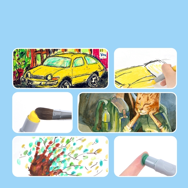 Bộ Màu Sáp Lụa Mideer Silky Crayon 12 Màu Cho Bé 3